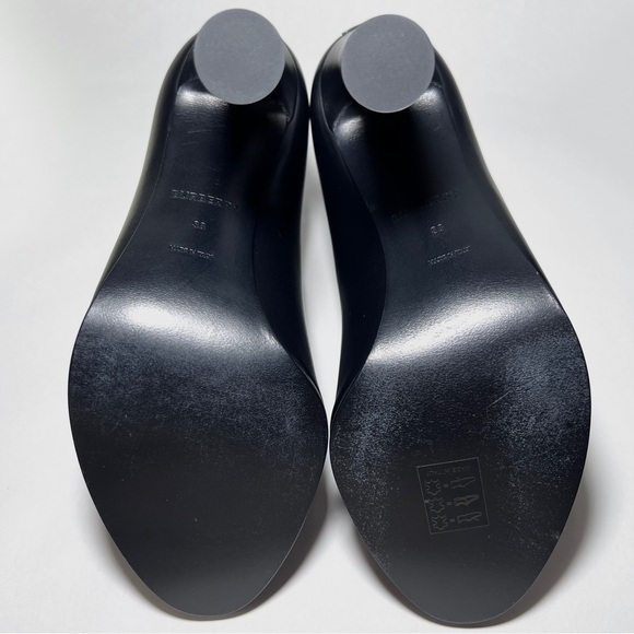 Burberry Lightwell Peeptoe Mules in Black - Picture 5 of 9